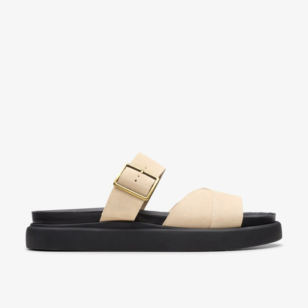 Aristella Mule Ecru Suede