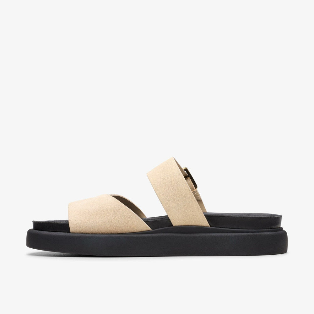 Aristella Mule Ecru Suede