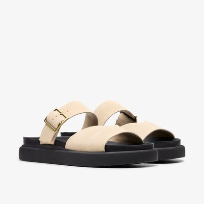 Aristella Mule Ecru Suede