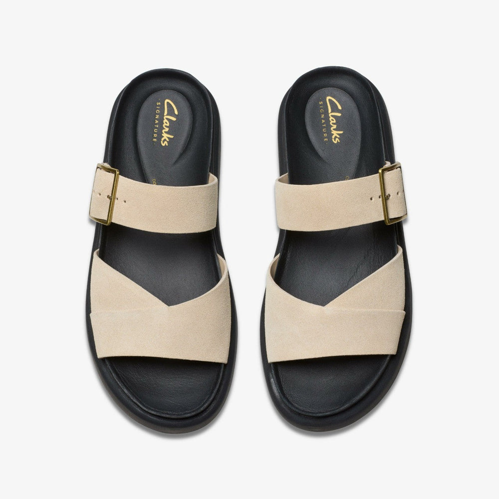 Aristella Mule Ecru Suede