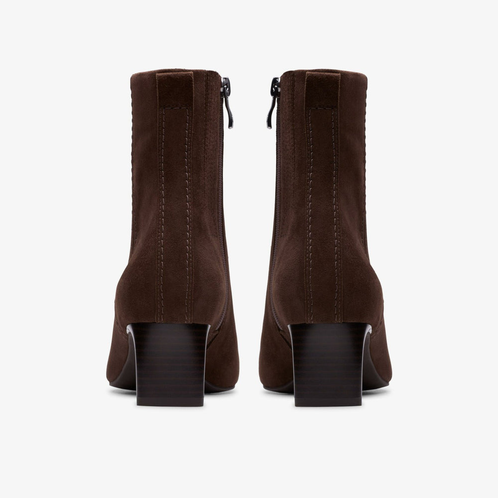 Edina Up Dark Brown Suede