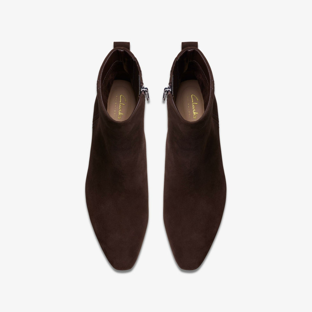 Edina Up Dark Brown Suede