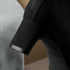 Edina Up Black Suede