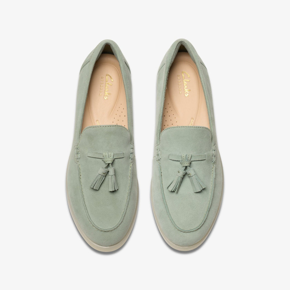 Narini Edge Light Green Suede