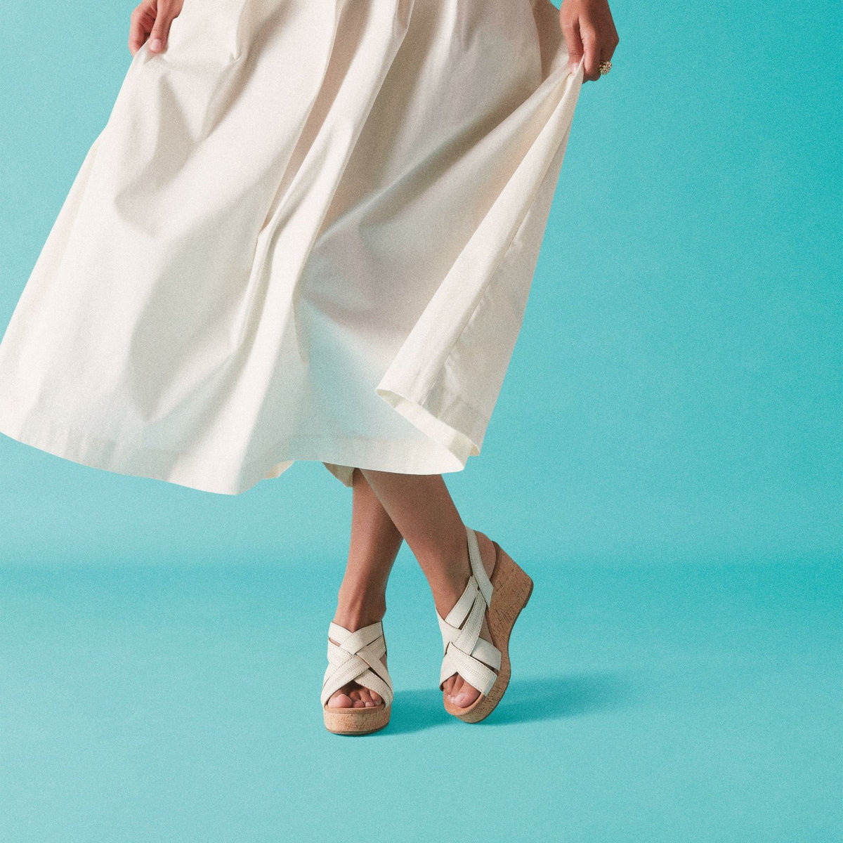 Sabina Sling Cream Leather