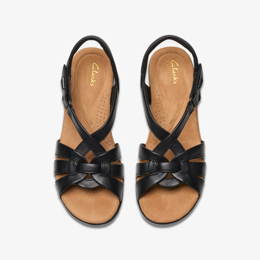 Tuleah Cross Black Leather
