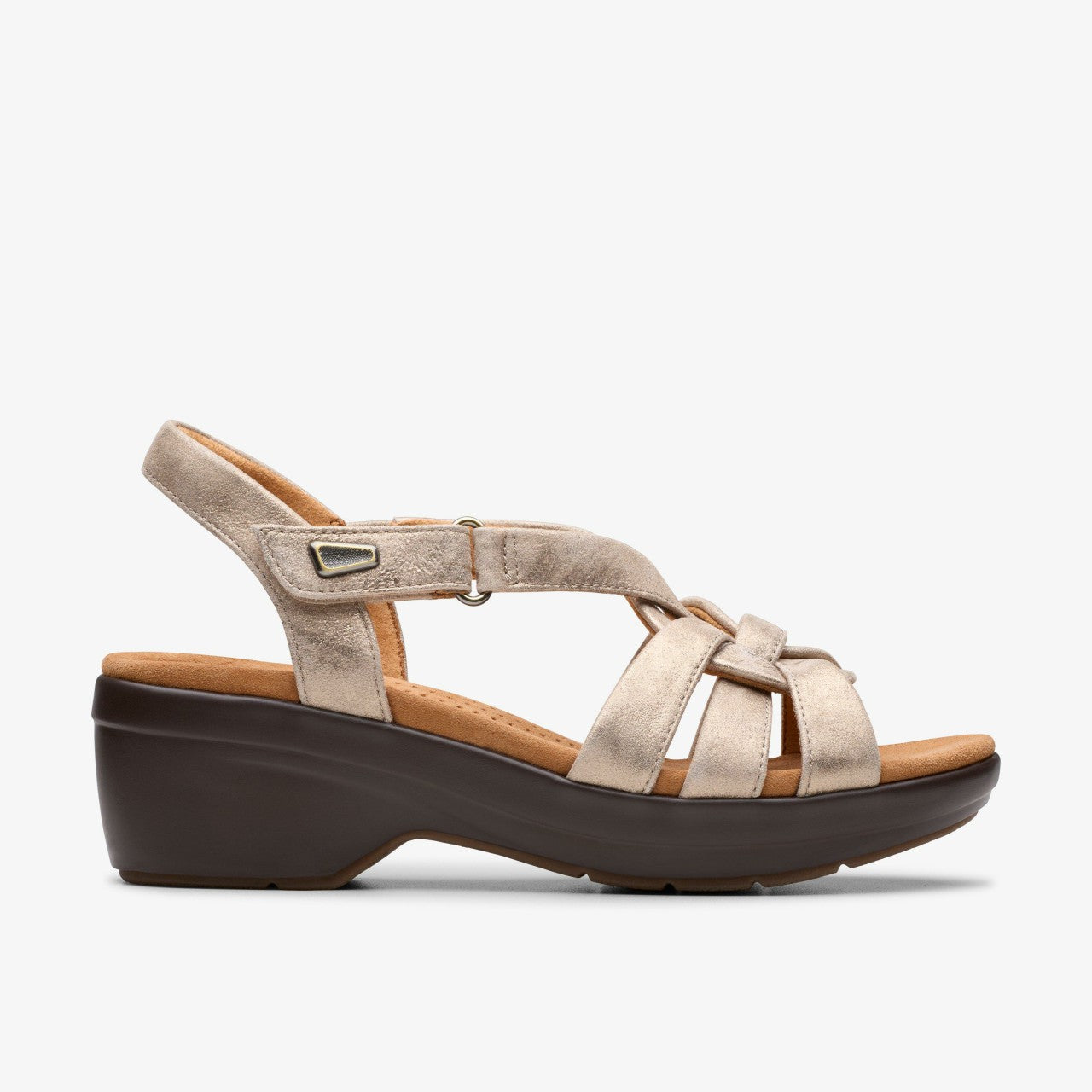 Tuleah Cross Metallic Leather