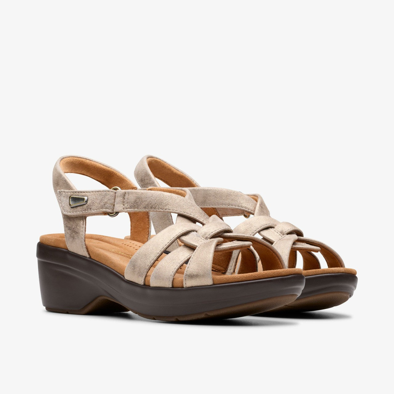 Tuleah Cross Metallic Leather