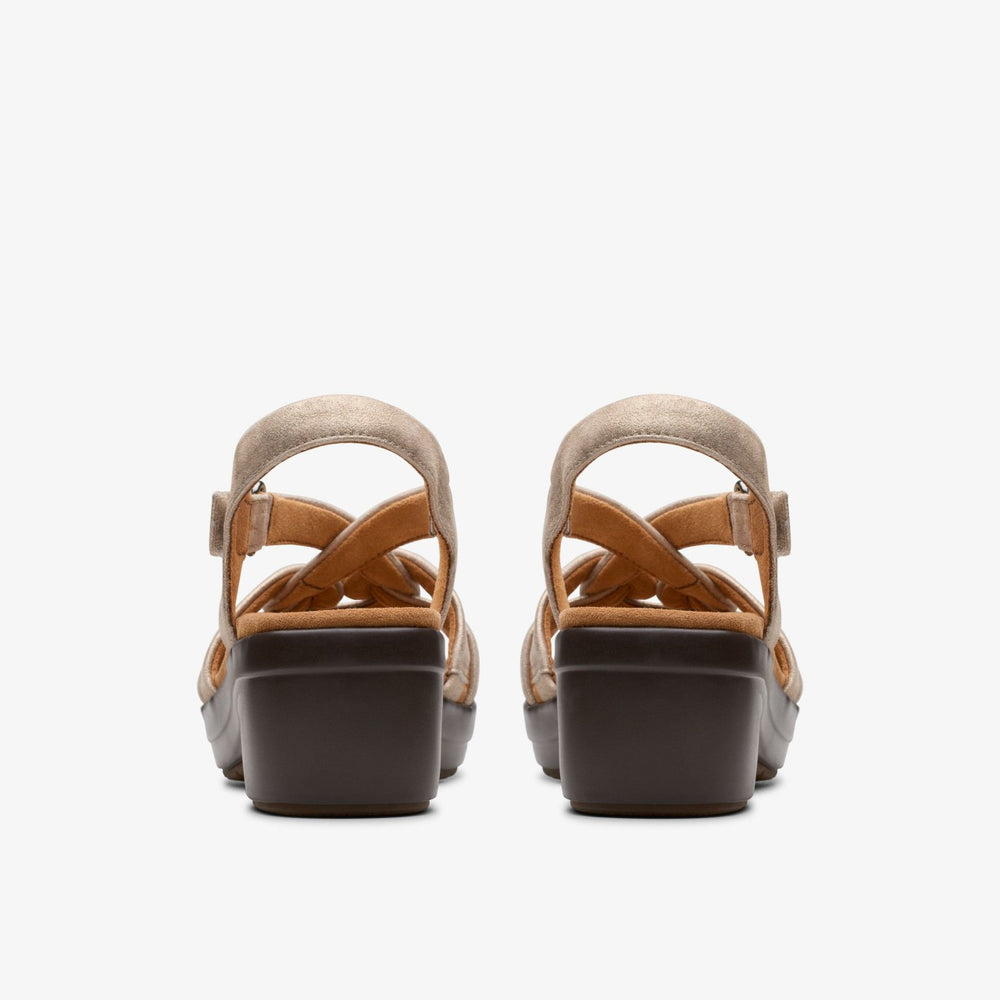 Tuleah Cross Metallic Leather