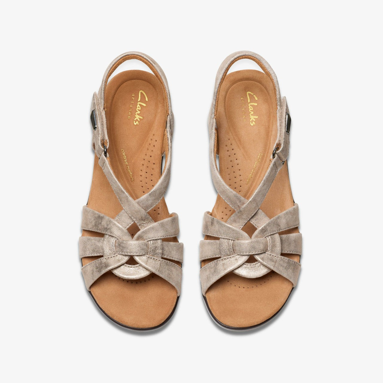 Tuleah Cross Metallic Leather