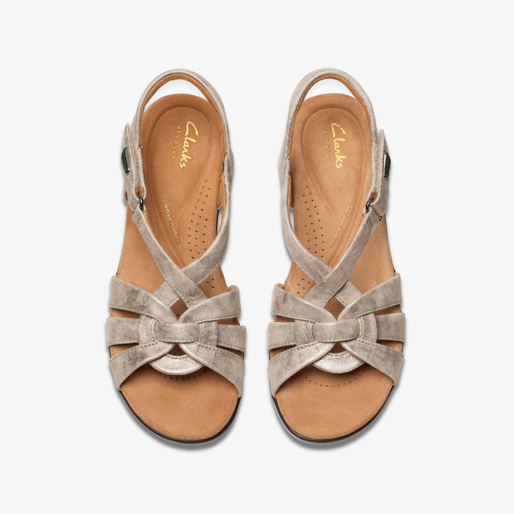 Tuleah Cross Metallic Leather