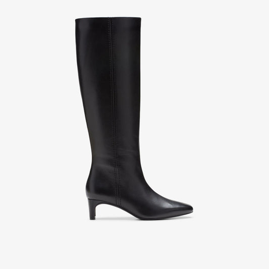 Edina Tall Black Leather