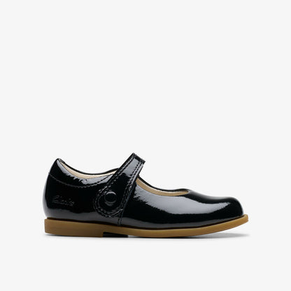 Drew Tap Toddler Black Patent