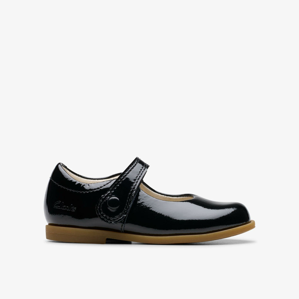 Drew Tap Toddler Black Patent