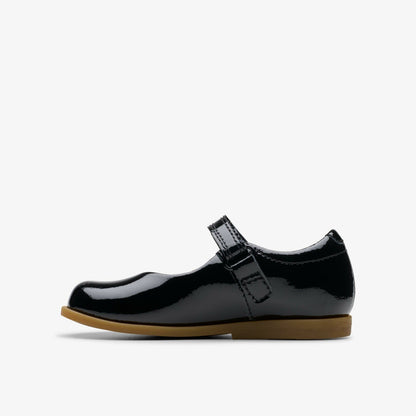 Drew Tap Toddler Black Patent