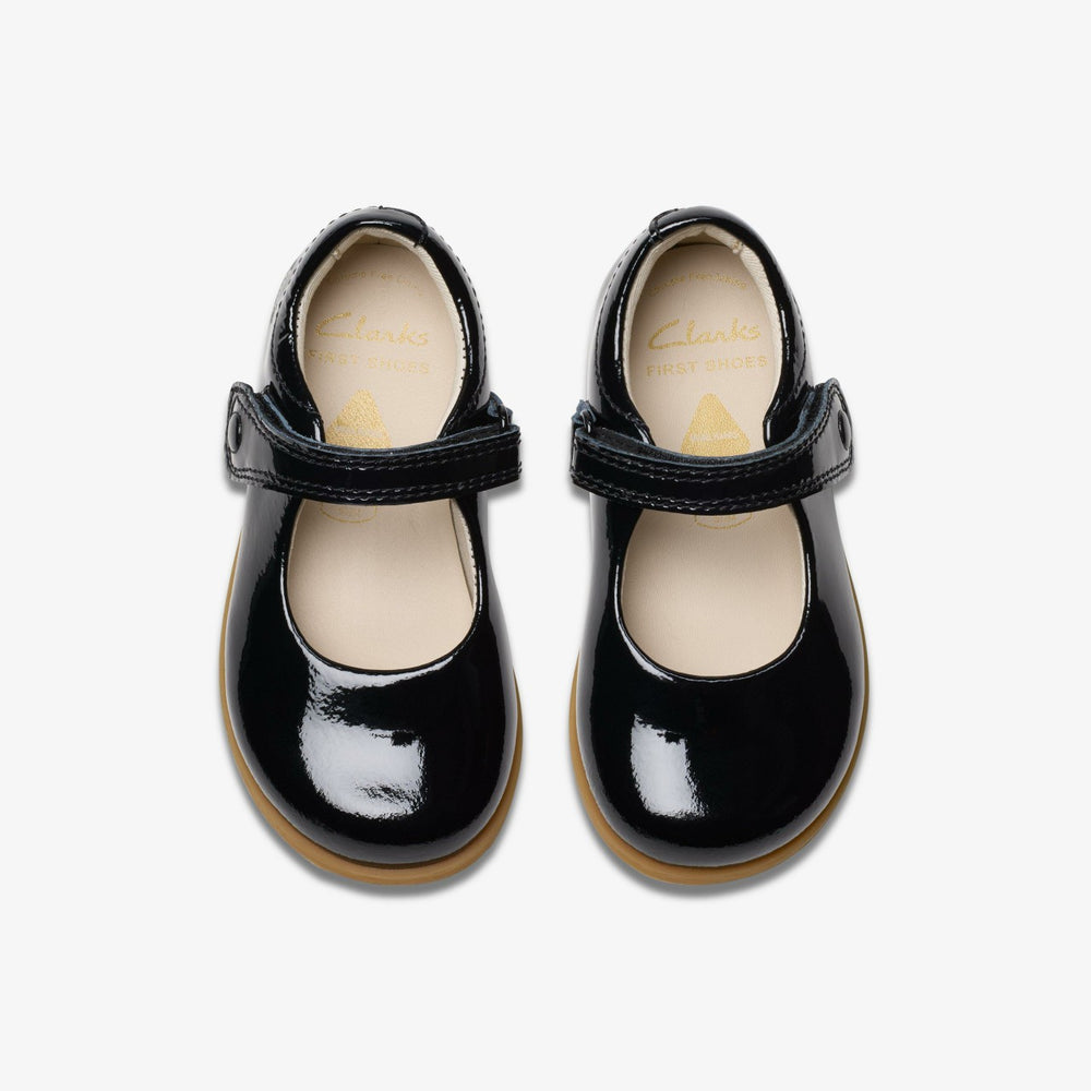 Drew Tap Toddler Black Patent