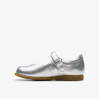 Drew Tap Toddler Silver Metallic