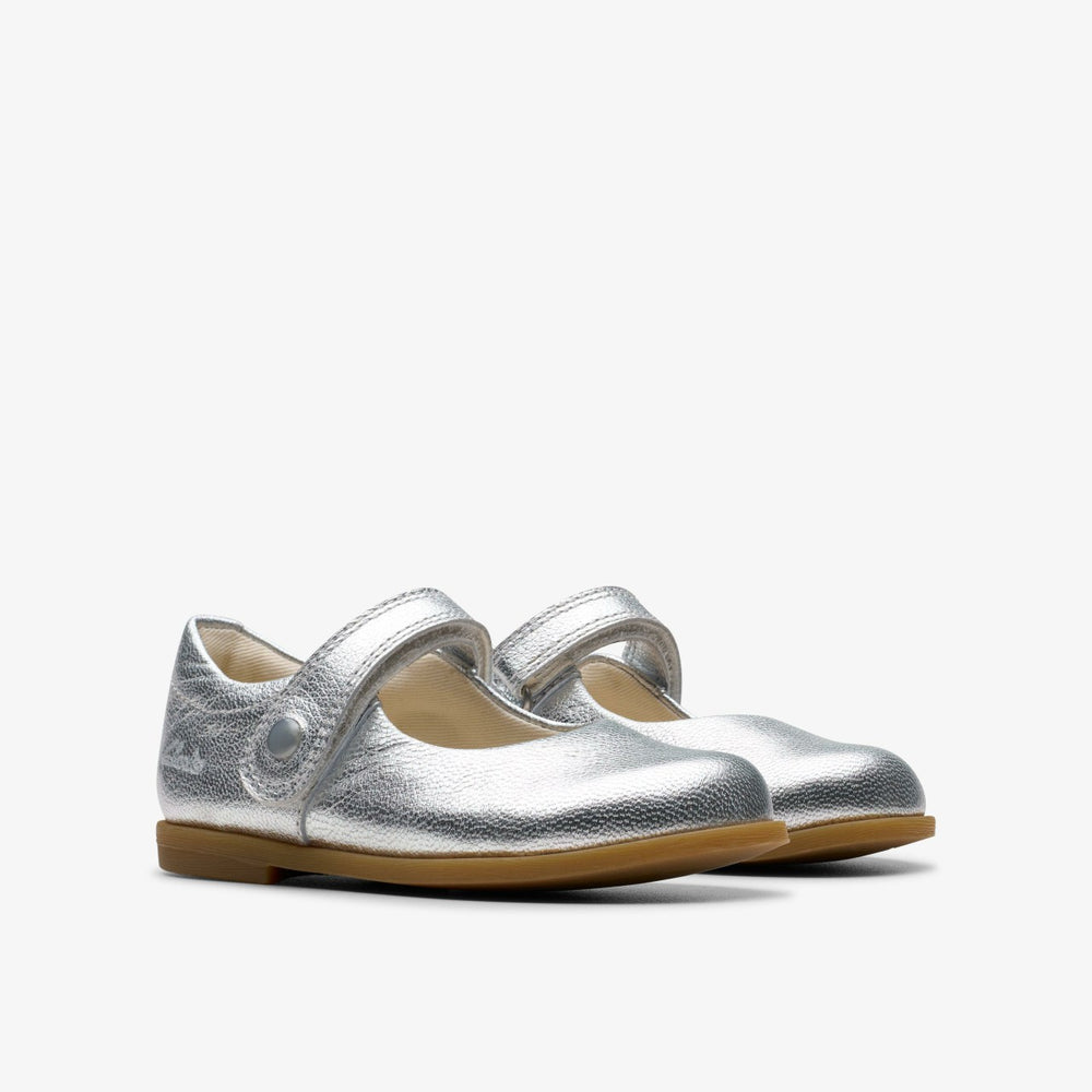 Drew Tap Toddler Silver Metallic