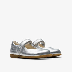 Drew Tap Toddler Silver Metallic
