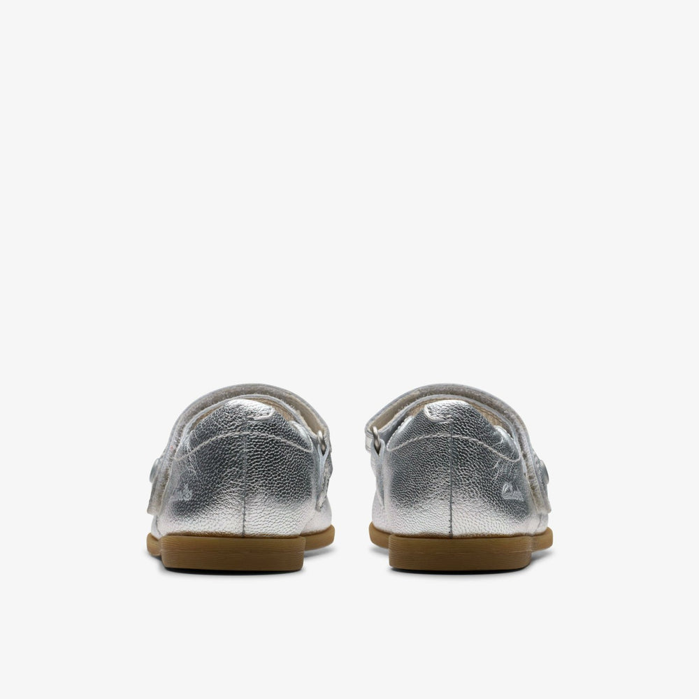Drew Tap Toddler Silver Metallic