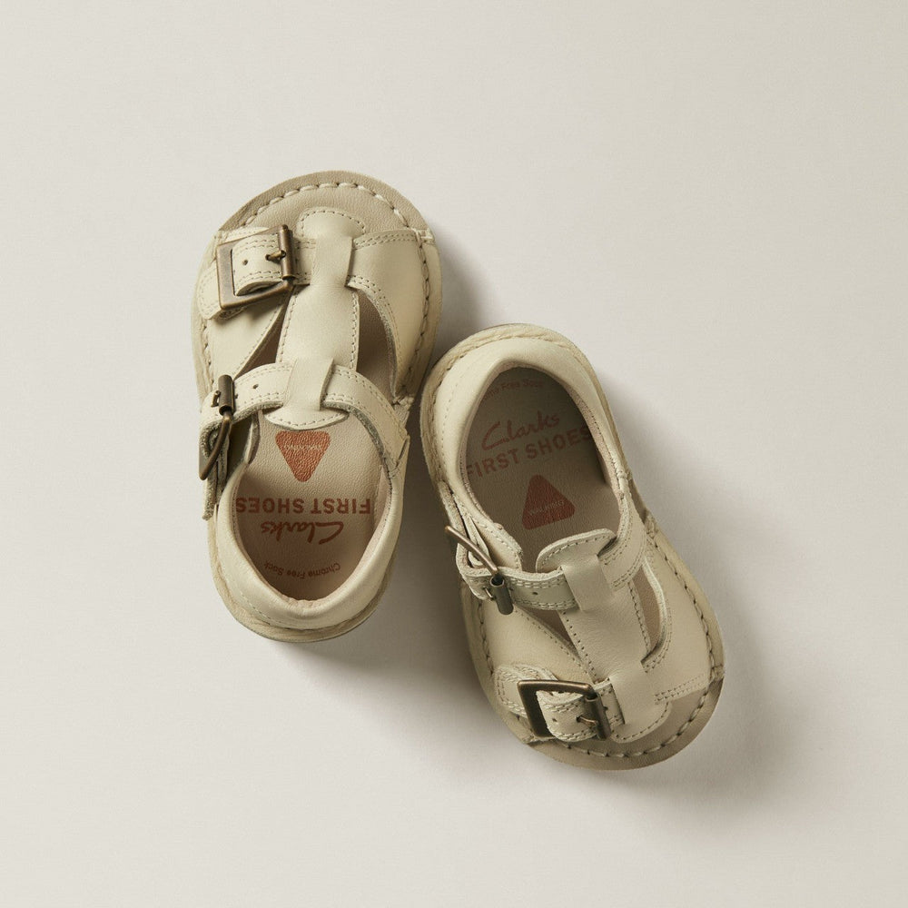 Playsun RF Toddler Off White Leather