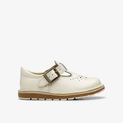 Joyful Skip Toddler White Patent