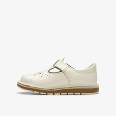 Joyful Skip Toddler White Patent