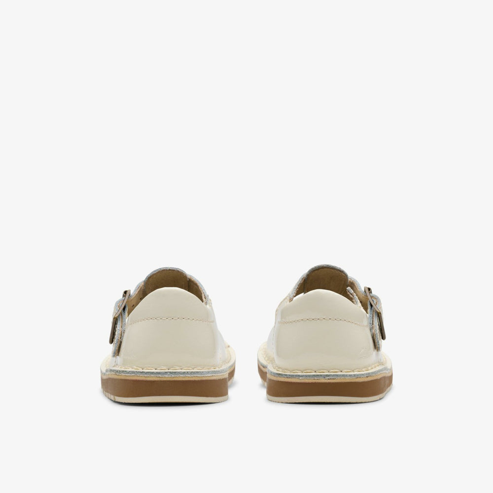 Joyful Skip Toddler White Patent