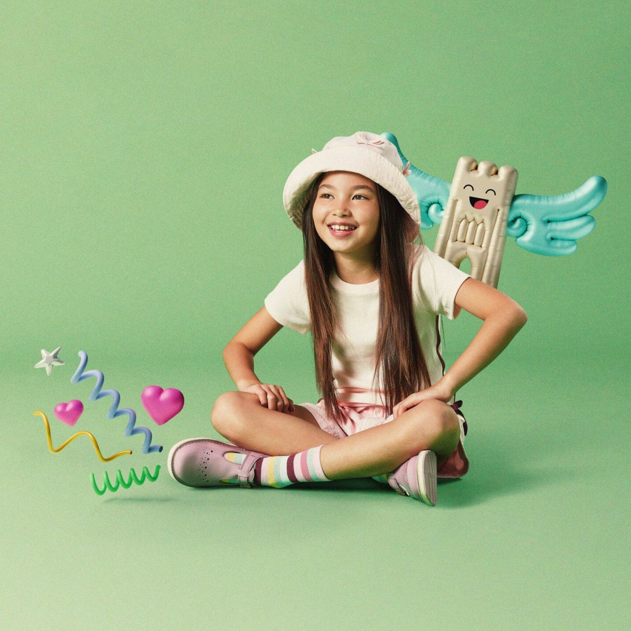 Joyful Skip Kid Pink Patent