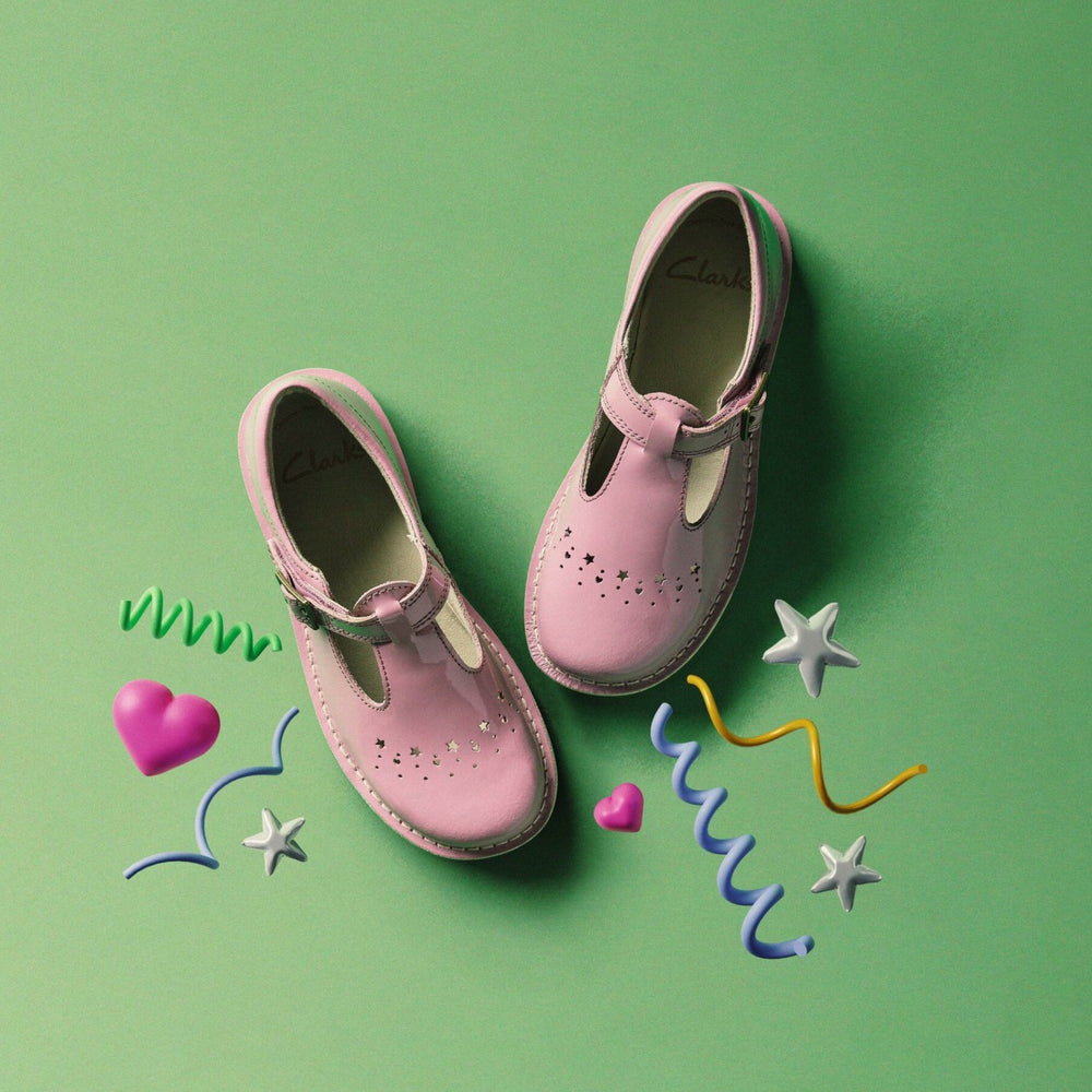 Joyful Skip Kid Pink Patent