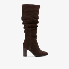 Freva 85 Slouch Dark Brown Suede