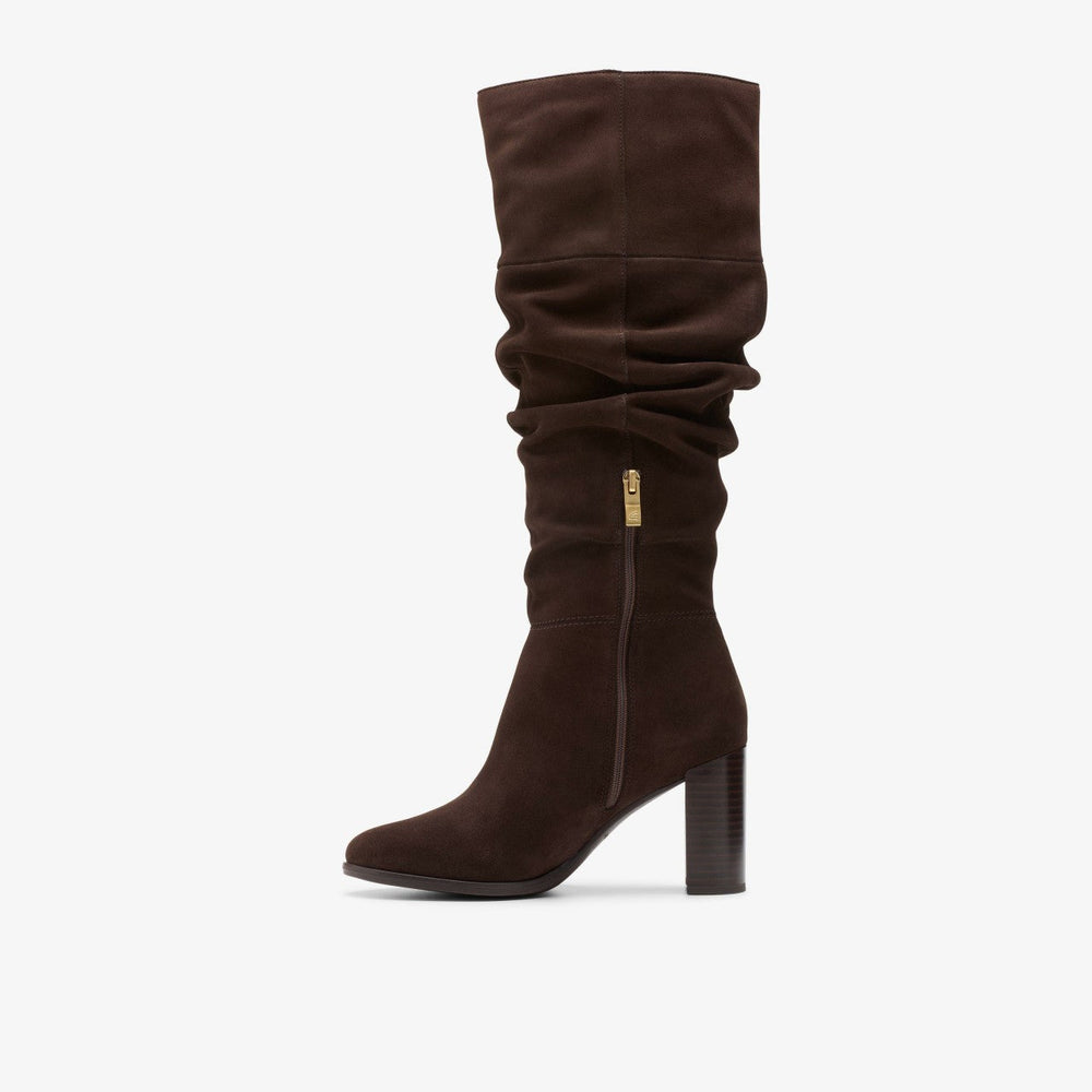 Freva 85 Slouch Dark Brown Suede