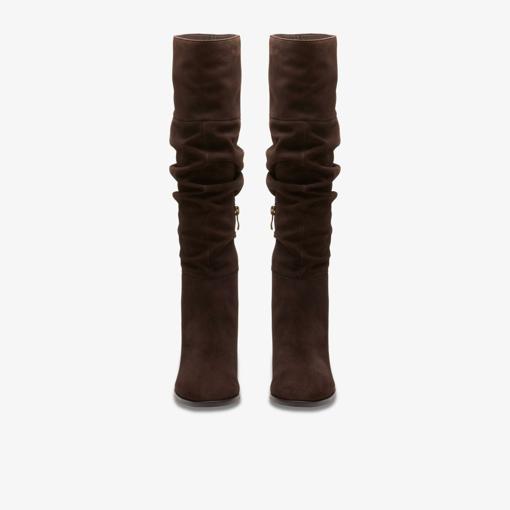 Freva 85 Slouch Dark Brown Suede