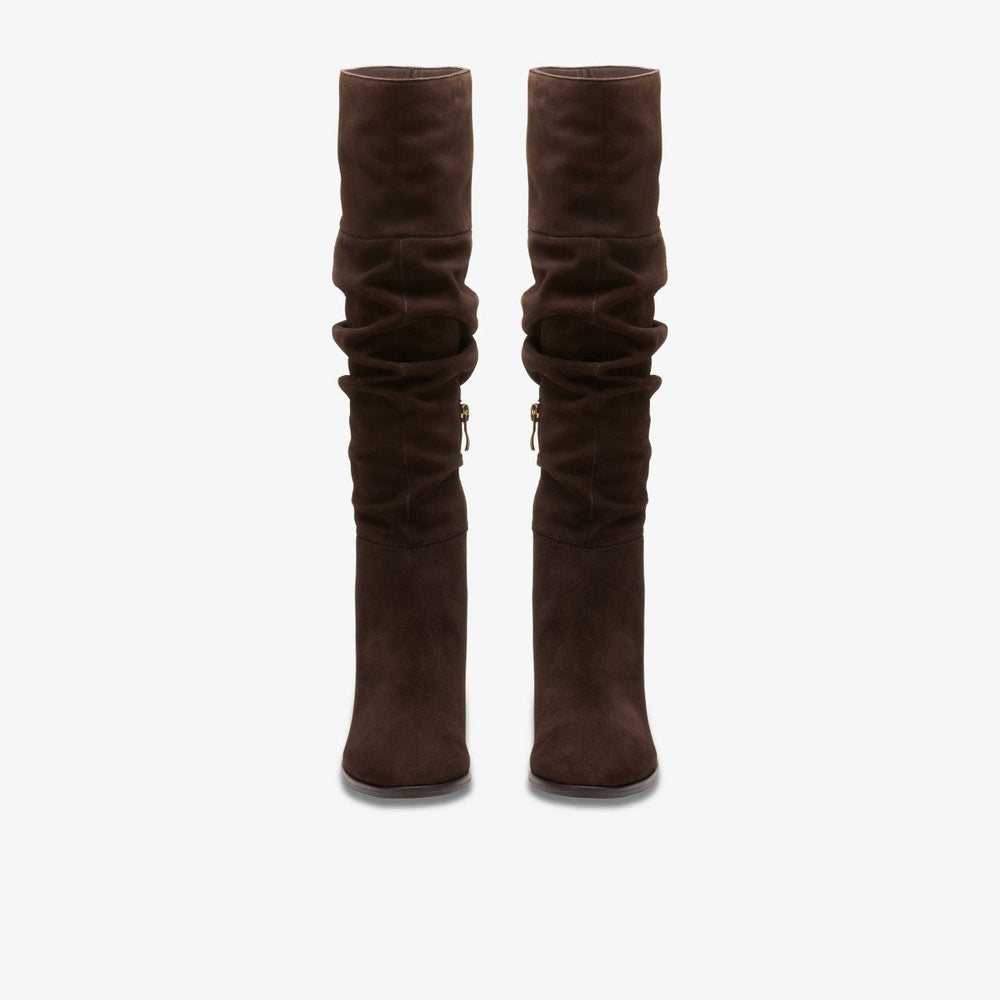 Freva 85 Slouch Dark Brown Suede