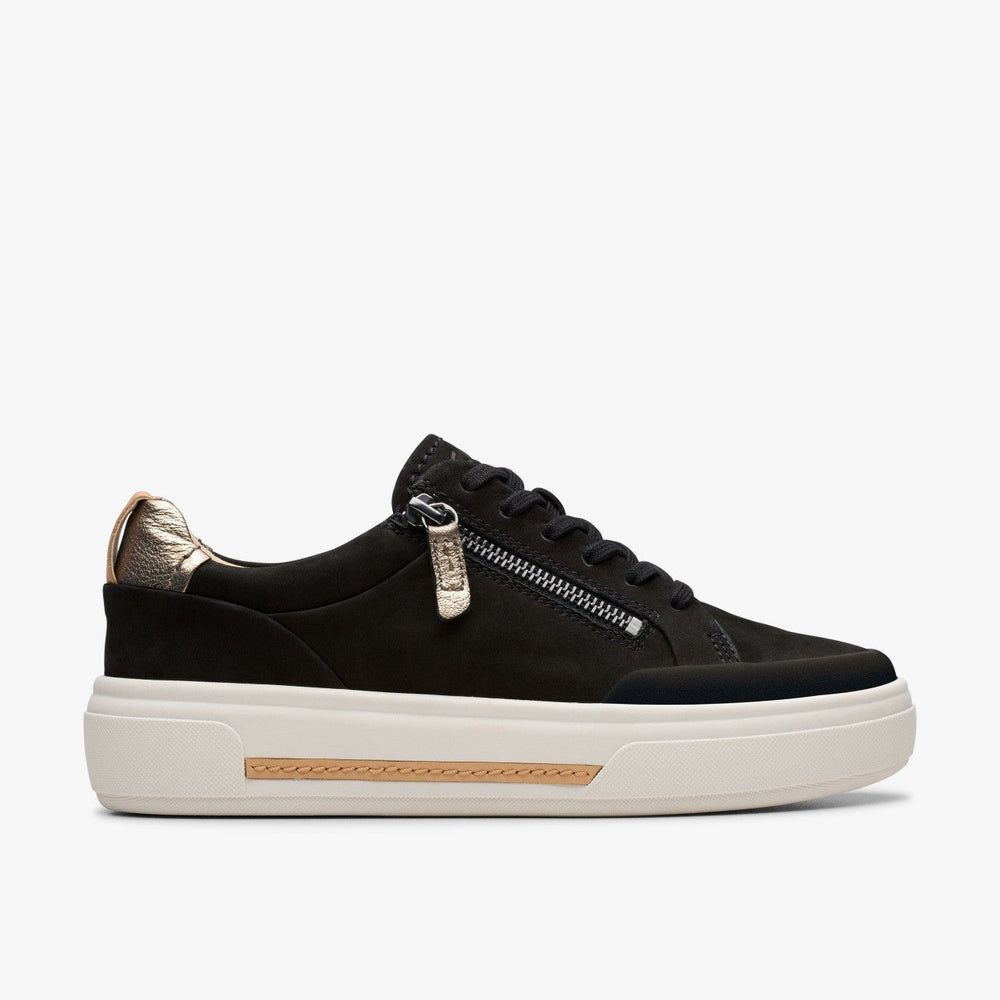 Hollyhock Zip Black Nubuck