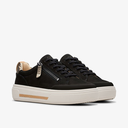 Hollyhock Zip Black Nubuck