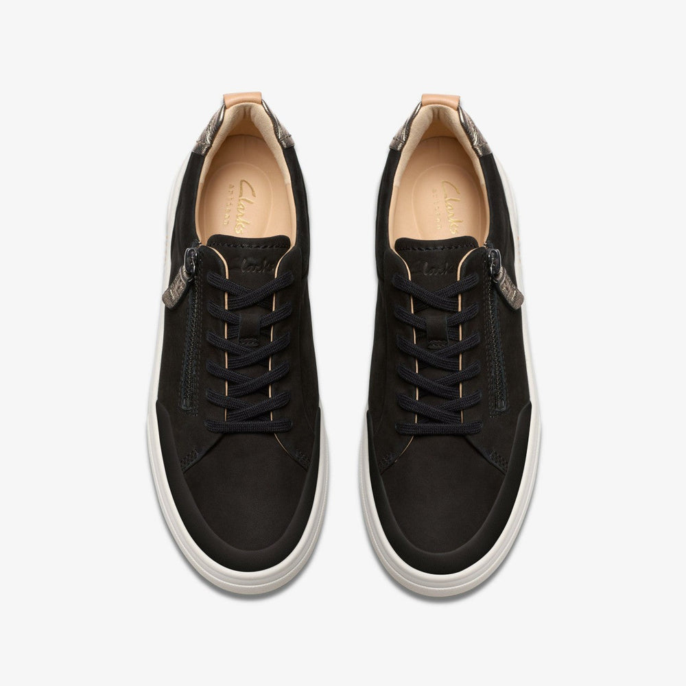 Hollyhock Zip Black Nubuck