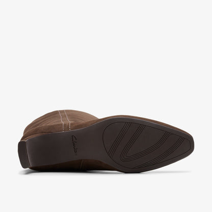 Edina Tall Dark Brown Suede