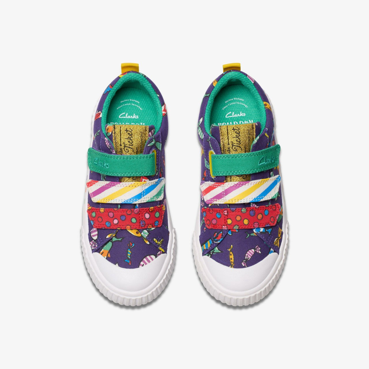 Roald Dahl Charlie & the Chocolate Factory Foxing Mix Kid Purple Canvas