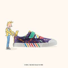 Roald Dahl Charlie & the Chocolate Factory Foxing Mix Kid Purple Canvas