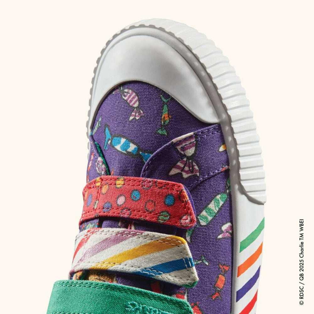 Roald Dahl Charlie & the Chocolate Factory Foxing Mix Kid Purple Canvas