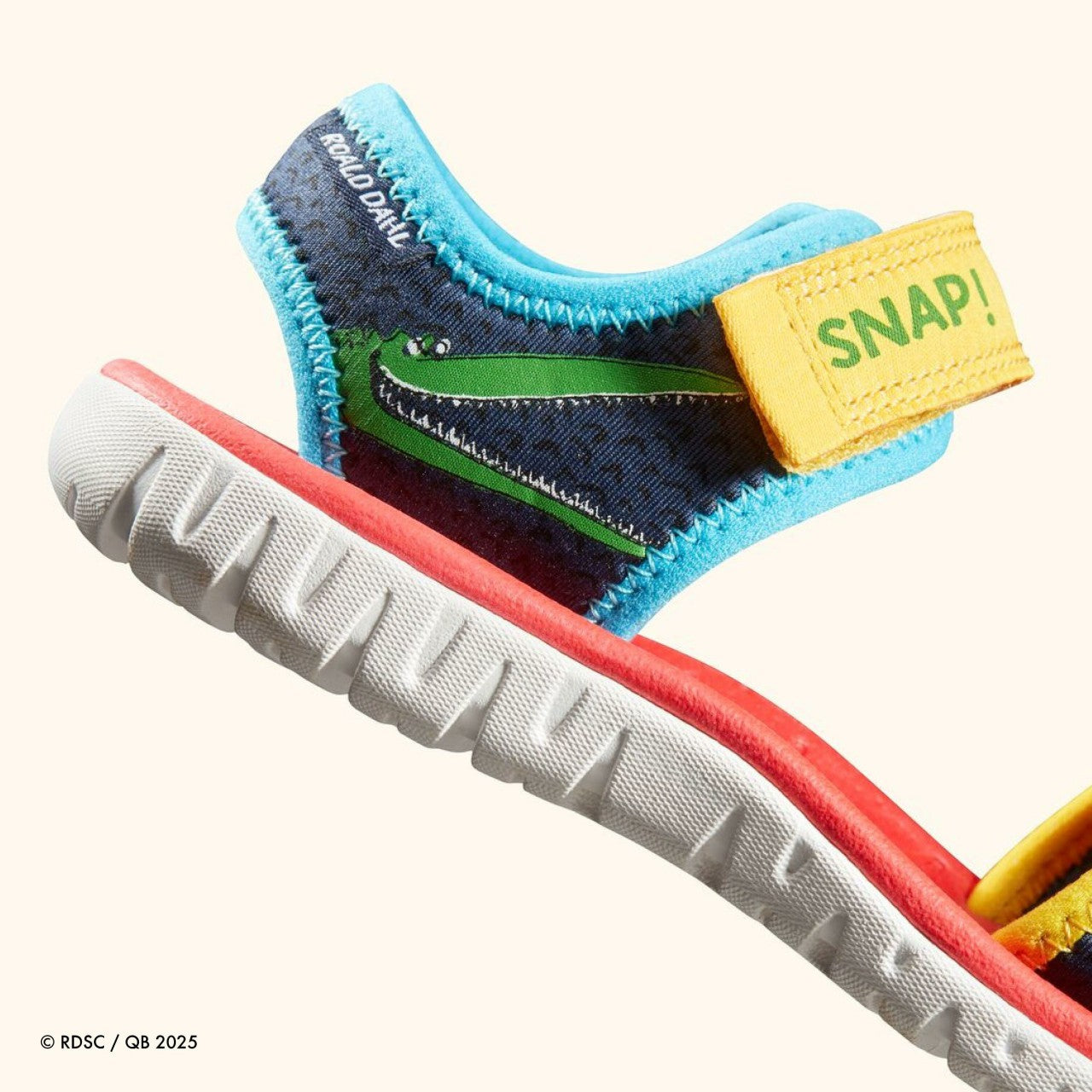 Roald Dahl The Enormous Crocodile Surfing Ace Kid Navy Print