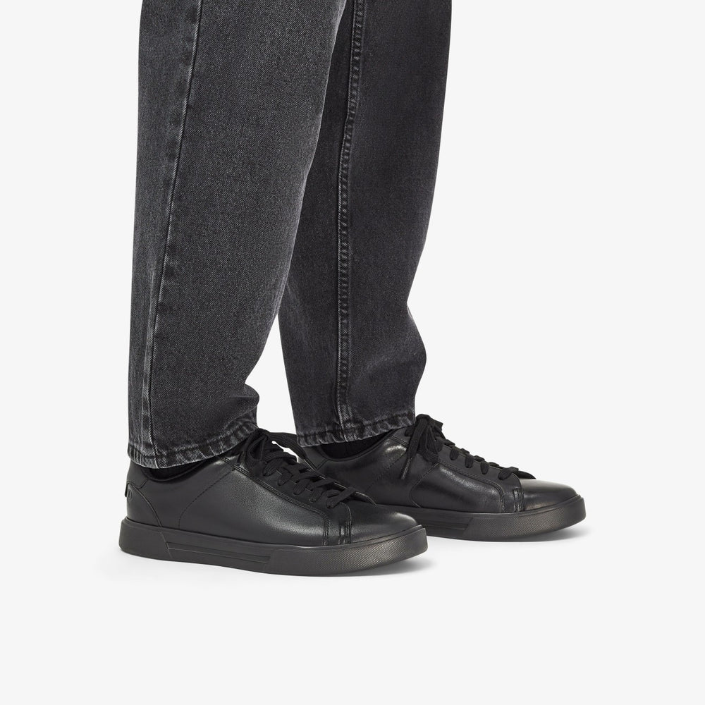 Romsey Lace Black Leather