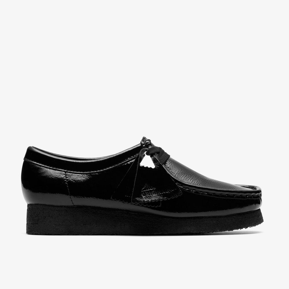Wallabee Black Patent