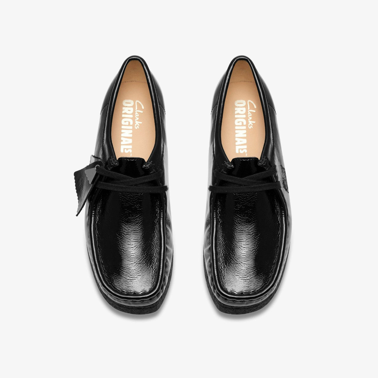 Wallabee Black Patent