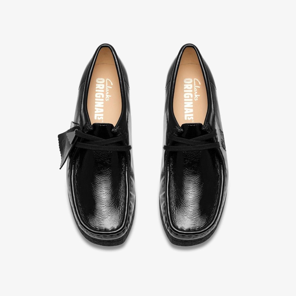 Wallabee Black Patent