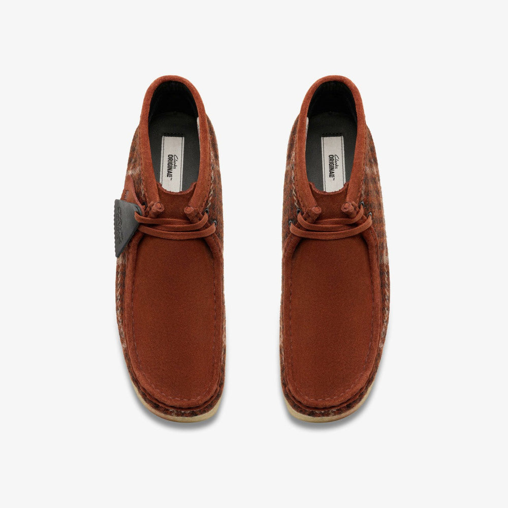 Wallabee Boot Rust Tweed Combination
