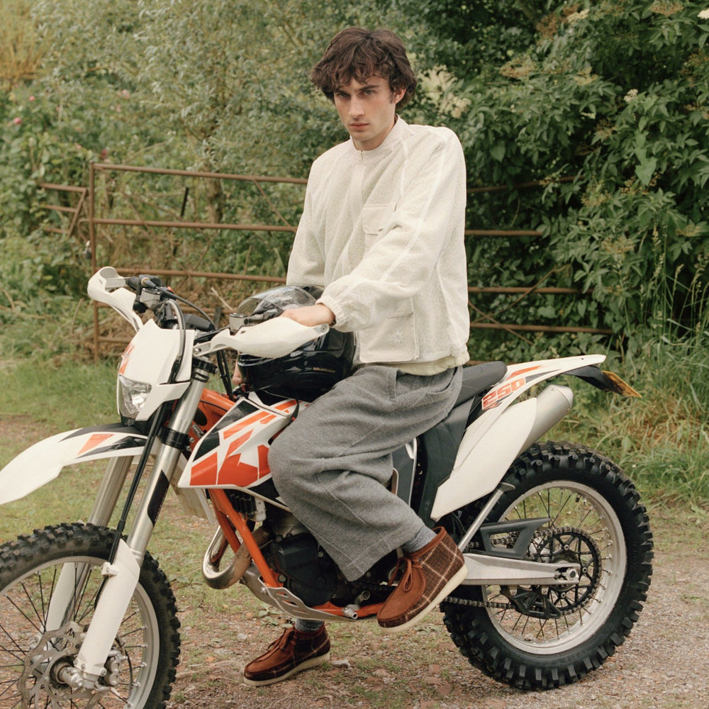 Wallabee Boot Rust Tweed Combination