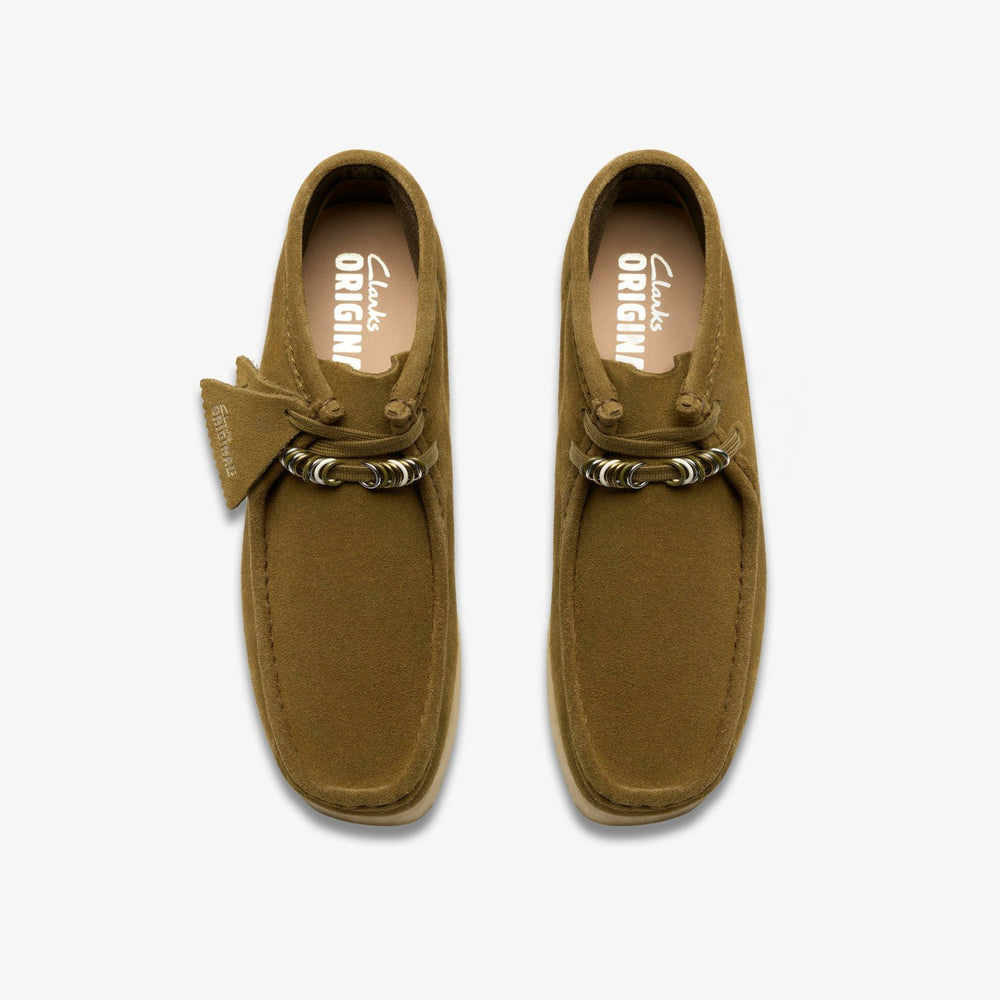 Wallabee Boot Green Suede