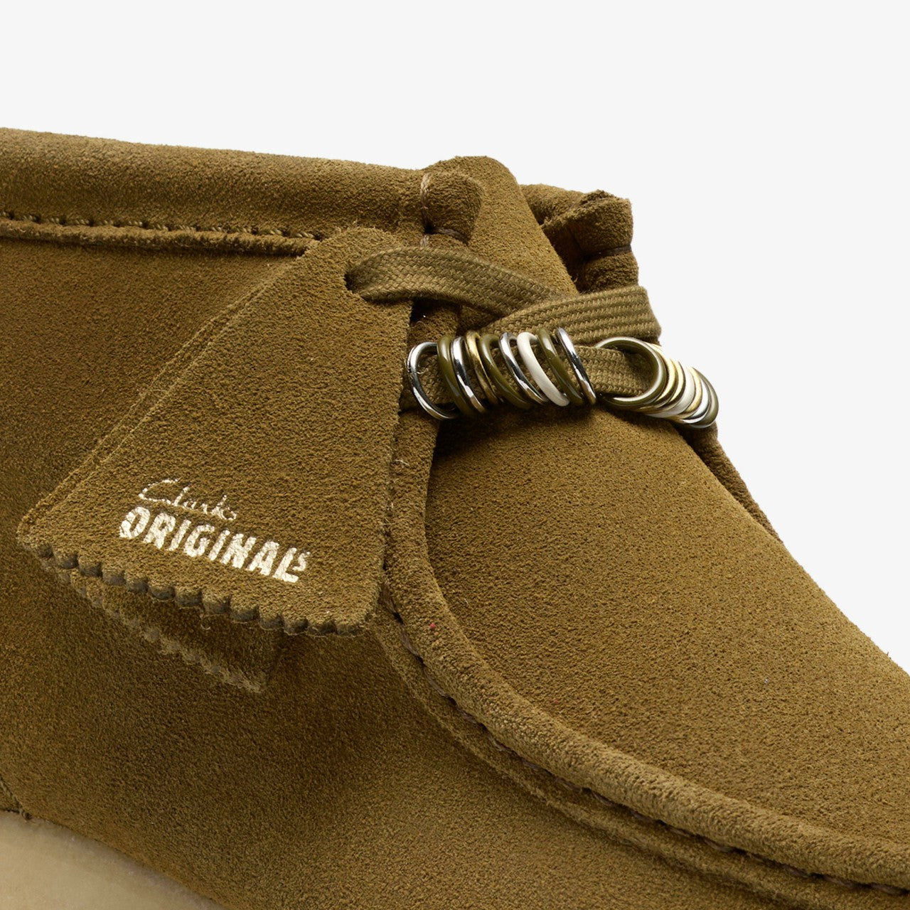 Wallabee Boot Green Suede